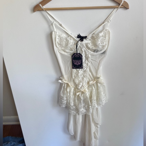 NWT Dolls Kill Unholy Wayward Mesh Body Suit xs - Picture 4 of 7